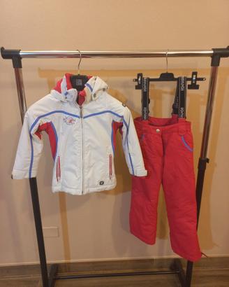 TUTA DA SCI BIMBA 4-5 ANNI + GUANTI