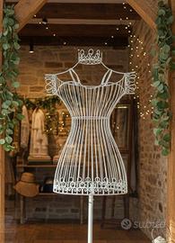 Manichino in Ferro Battuto Vintage