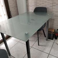 tavolo da cucina in vetro 