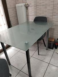 tavolo da cucina in vetro 