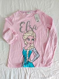 Maglietta per bambina 8-10 anni Elsa - Disney