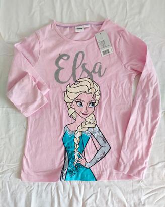 Maglietta per bambina 8-10 anni Elsa - Disney