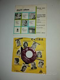 2 Vinili 45 giri Dischi Odeon e Cetra