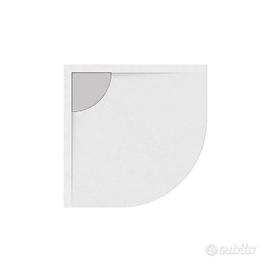 Piatto doccia 80x80 semicircolare acrilico con can