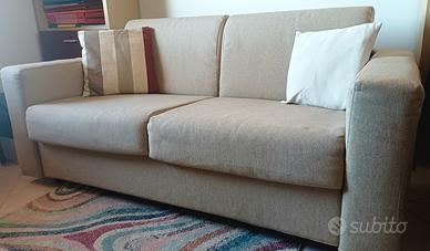 Divano letto moderno 3 posti beige di alta qualità