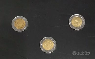 3 RARE MONETE 500 LIRE Repubblica Italiana