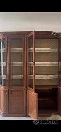Credenza Vetrina in Legno Stile Classico 206cm