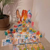 Lotto sorpresine kinder animali marini volanti ecc