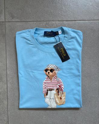 T-shirt Polo Ralph Lauren Polo Bear azzurra