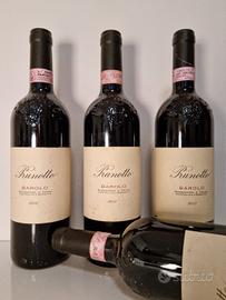 Barolo Prunotto annate 2000, 2001, 2007, 2011