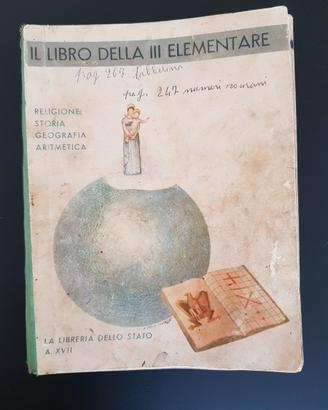 Libri scuola anni 38-39 (Epoca fascista)