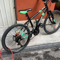 Mtb ammortizzata con cambio e freni a disco