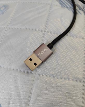 Cavo Magnetico TOPK in Nylon Intrecciato