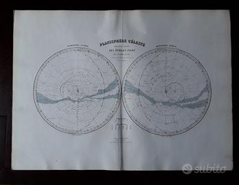 Carta geografica Planisfero celeste