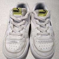 Sneakers Puma bambino bianche lacci elastici num25