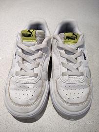 Sneakers Puma bambino bianche lacci elastici num25