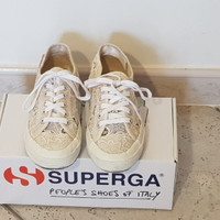 Scarpe Superga Macramè bianche 36 pizzo usate