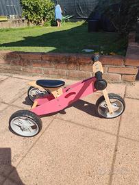 Bici senza pedali in legno