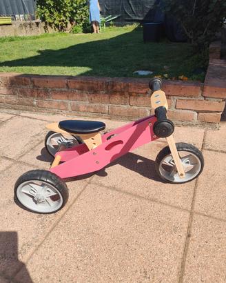 Bici senza pedali in legno