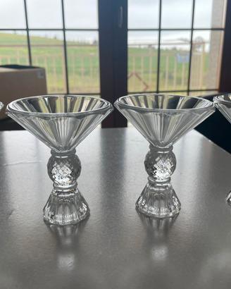 Set 4 Coppe Gelato Vintage in Cristallo