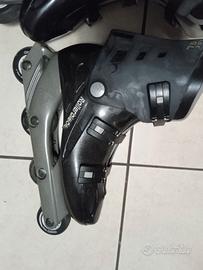 Rollerblade originali da uomo con borsa e ginocchi