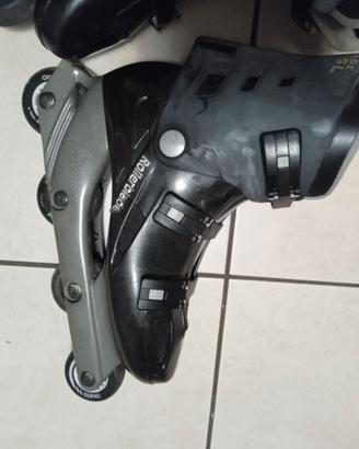 Rollerblade originali da uomo con borsa e ginocchi