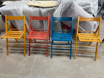 Sedie e tavoli pieghevoli