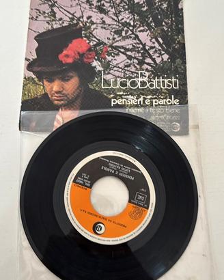 Vinile 45 giri Lucio Battisti pensieri e parole