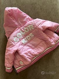 Piumino rosa con cappuccio staccabile 9M Javeline