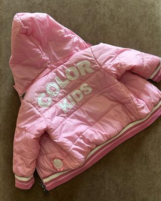 Piumino rosa con cappuccio staccabile 9M Javeline