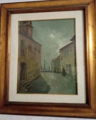 quadri olio su compensato scuola brera Milano anno