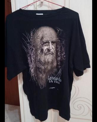 T-shirt Nera Leonardo Da Vinci 

Taglia XXL