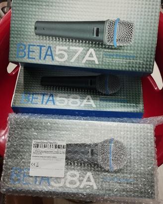 ultimi 3 microfoni sm 58 beta e 57 beta