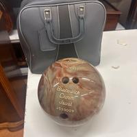 "vintage bowling ball - decorative / collectible"