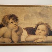 Quadro due angeli cherubini raffaello sanzio