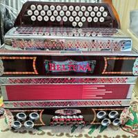 fisarmonica Beltuna diatonica C F B voci a mano