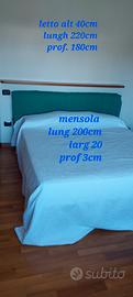 camera da letto matrimoniale  in noce massiccio