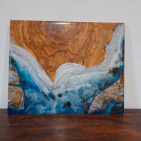 TAGLIERE ULIVO E RESINA