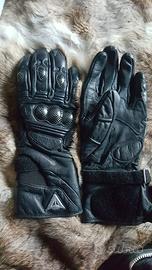 Guanti Gloves pelle leather Nero Dainese size S
