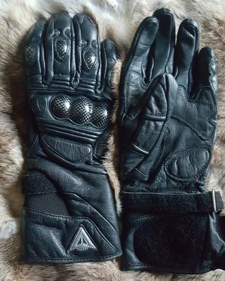 Guanti Gloves pelle leather Nero Dainese size S