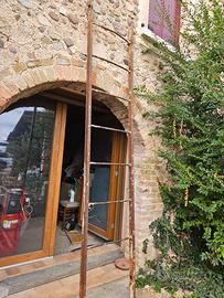 scala in ferro, vintage rustica  