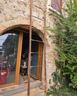 scala in ferro, vintage rustica  