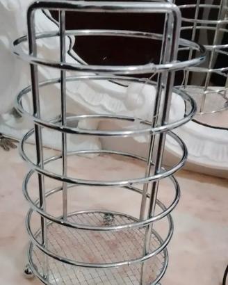 Porta mestoli in acciaio 