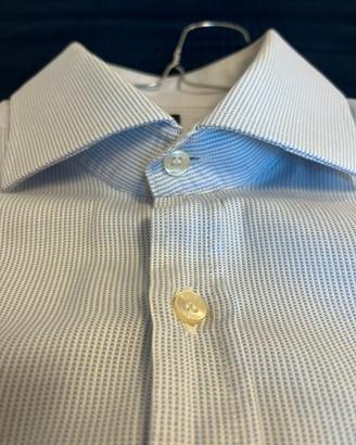 Camicia Del Mare Silm Tg. 39 - 15 1/2 Azzurra punt