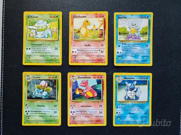 Carte Pokemon - Trio Starters + Evoluzioni 