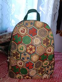 zainetto pierre Cardin fantasia verde con trif