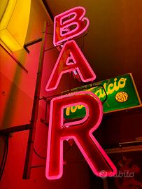 Insegna BAR luminosa tubo neon - Vintage