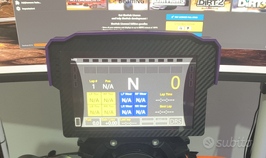 dashboard per basi fanatec display da 6.8 pollici