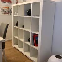 Libreria a giorno laccato bianco smontabile