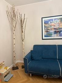 Coppia di betulle stabilizzate - Design naturale